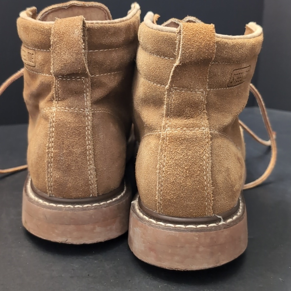 Honchos Split Leather Upper Tan Steel Toe Work Boots,8.5 E. - Picture 8 of 13